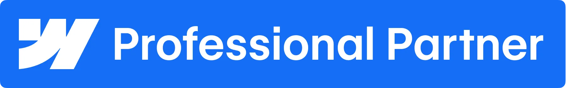 Webflow professional partner badge